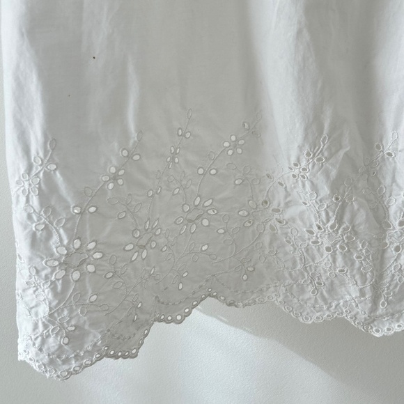 Uniqlo White Cotton Eyelet Midi Skirt - Picture 4 of 16